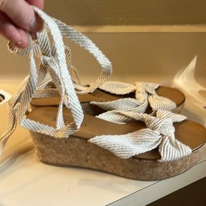 Nwot Jimmy Choo ankle wrap wedges